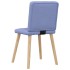Sillas de comedor 2 uds tela azul