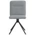Sillas de comedor giratorias 2 unidades tela gris