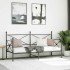Sofá cama sin colchón terciopelo negro 90x190 cm