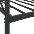 Sofá cama sin colchón terciopelo negro 90x190 cm