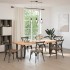 Patas mesa comedor forma T 2uds acero natural