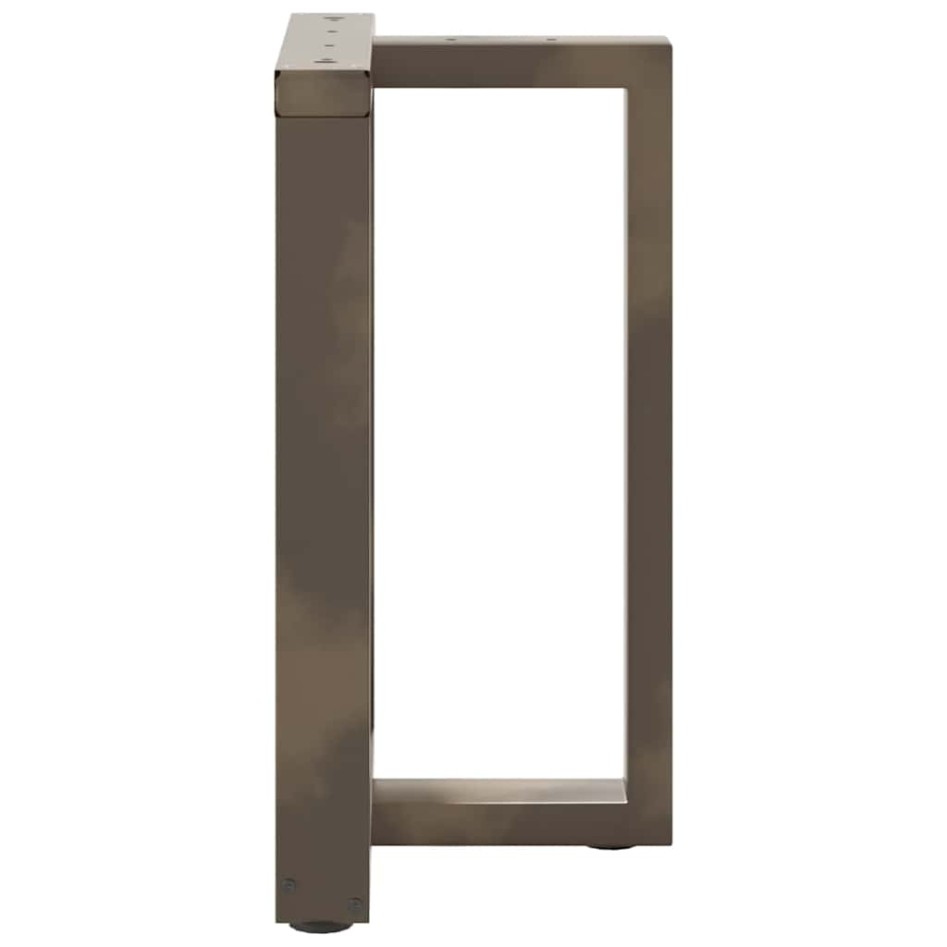 Patas mesa comedor forma T 2uds acero natural