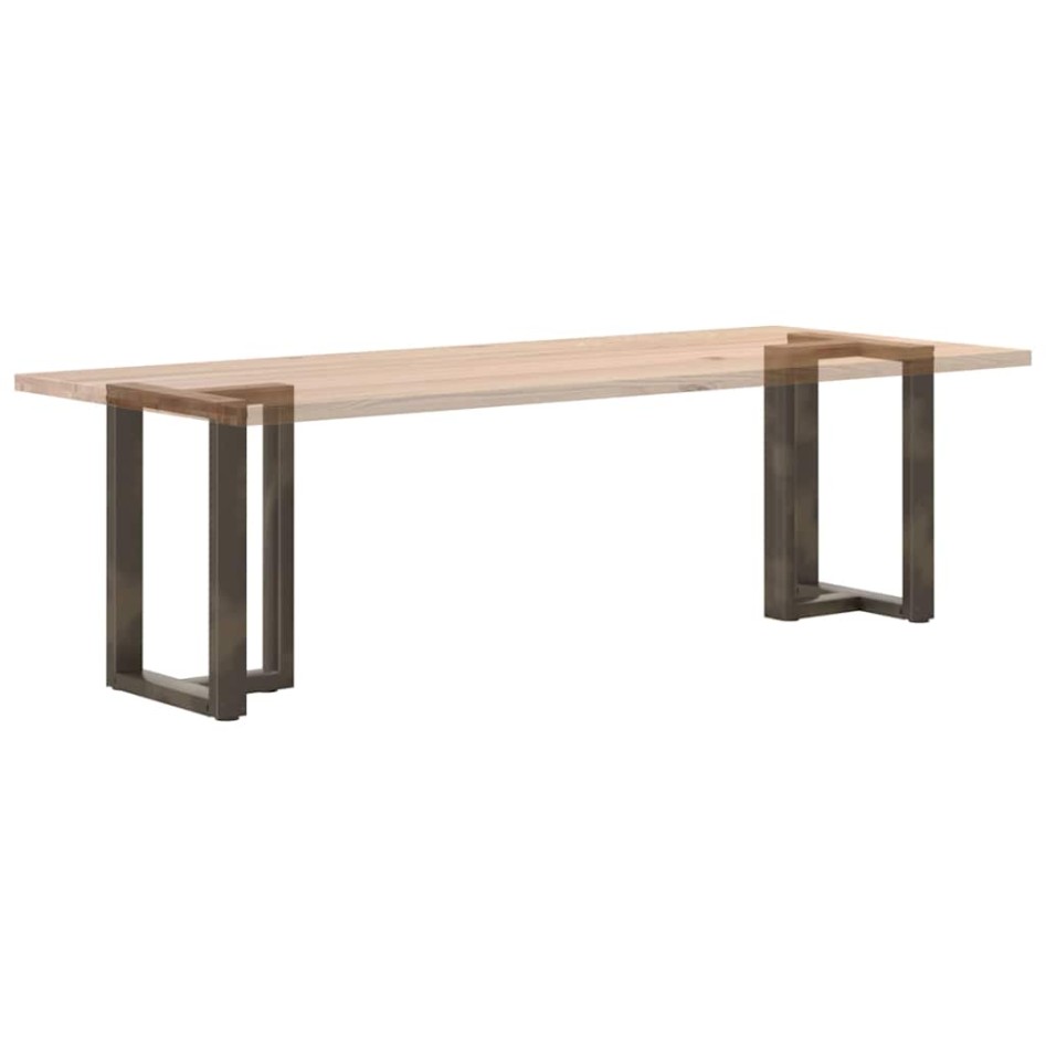 Patas mesa comedor forma T 2uds acero natural