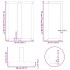 Patas mesa comedor forma T 2uds acero natural