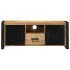 Mueble de TV madera maciza de mango rugosa 100x30x40