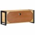Mueble de TV madera maciza de mango rugosa 100x30x40
