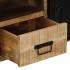 Mueble de TV madera maciza de mango rugosa 100x30x40