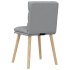 Sillas de comedor giratorias 2 unidades tela gris