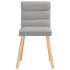 Sillas de comedor 2 uds tela gris