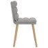 Sillas de comedor 2 uds tela gris