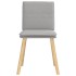 Sillas de comedor 2 uds tela gris