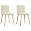 Sillas de comedor 2 unidades lino