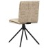 Silla de comedor de cuero sintético gris