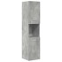 Set muebles de baño 5 piezas madera ingeniería gris
