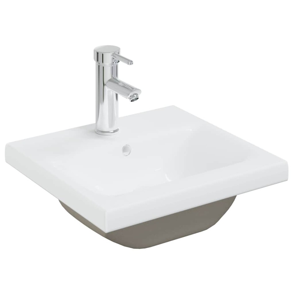 Set muebles de baño 5 piezas madera ingeniería gris