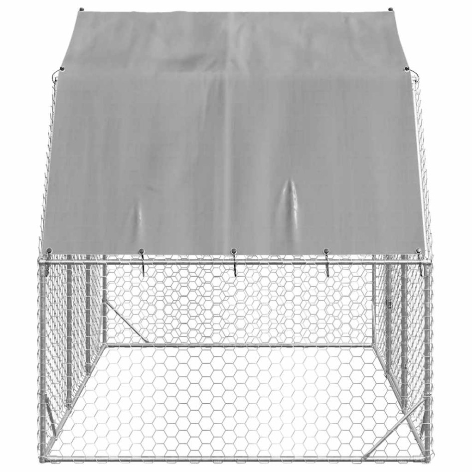 Gallinero con techo 2,5x2x2,25 m acero