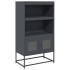 Aparador de acero gris antracita 68x39x123