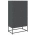 Aparador de acero gris antracita 68x39x123