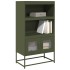 Aparador de acero verde oliva 68x39x123