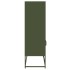 Aparador de acero verde oliva 68x39x123