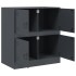 Aparador de acero antracita 67x39x73