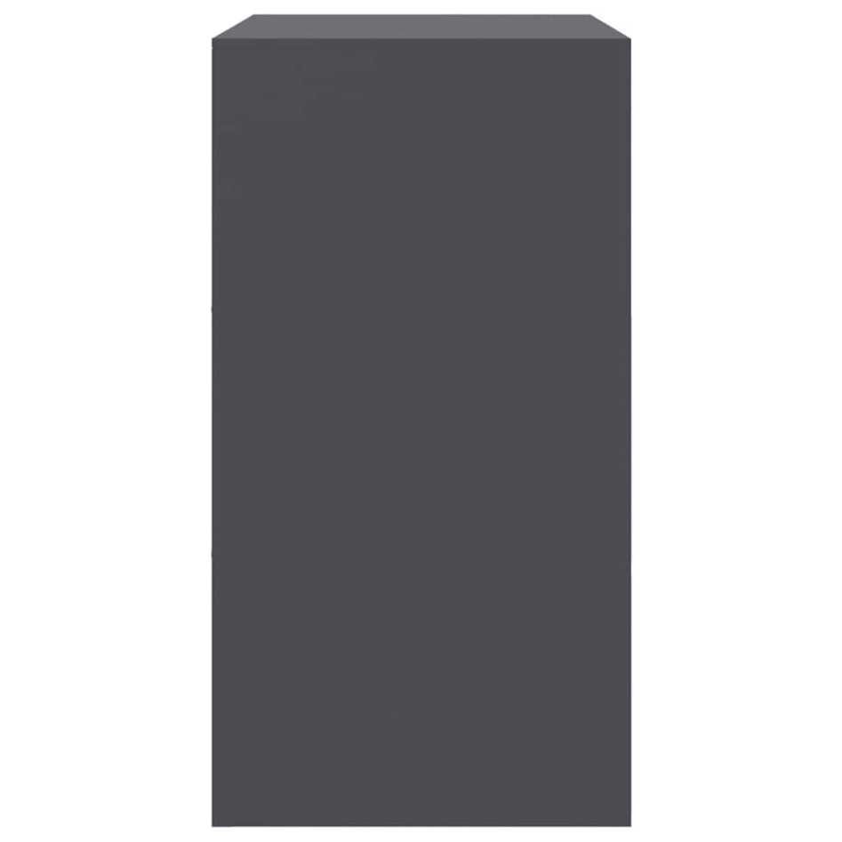 Aparador de acero antracita 67x39x73