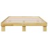Estructura de cama sin colchón 140x190 cm madera maciza
