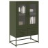 Aparador de acero verde oliva 68x39x111,5