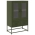 Aparador de acero verde oliva 68x39x111,5