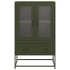 Aparador de acero verde oliva 68x39x111,5