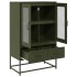 Aparador de acero verde oliva 68x39x111,5