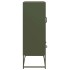 Aparador de acero verde oliva 68x39x111,5