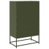 Aparador de acero verde oliva 68x39x111,5