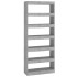 Estantería/divisor madera ingeniería gris hormigón 80x30x198