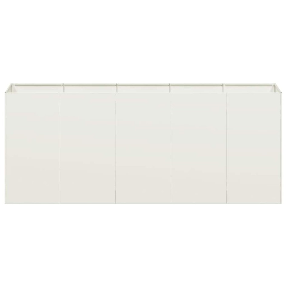 Jardinera de acero laminado en frío blanco 200x40x80