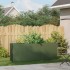 Jardinera de acero laminado en frío verde oliva 200x40x80
