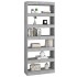 Estantería/divisor madera ingeniería gris hormigón 80x30x198