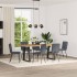 Sillas de comedor 6 unidades terciopelo gris