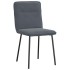 Sillas de comedor 6 unidades terciopelo gris