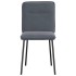 Sillas de comedor 6 unidades terciopelo gris