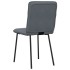 Sillas de comedor 6 unidades terciopelo gris