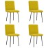 Sillas de comedor 4 unidades terciopelo