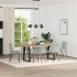 Sillas de comedor giratorias 6 uds terciopelo gris