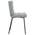 Sillas de comedor giratorias 6 uds terciopelo gris