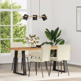 Sillas de comedor 4 unidades terciopelo