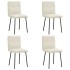 Sillas de comedor 4 unidades terciopelo