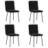 Sillas de comedor 4 unidades terciopelo