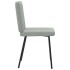 Sillas de comedor 4 unidades terciopelo gris