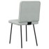 Sillas de comedor 4 unidades terciopelo gris