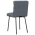 Sillas de comedor 4 unidades terciopelo gris